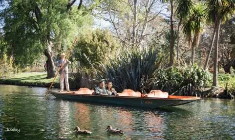 Punting on the Avon River Christchurch with optional Christchurch Tram Pass | New Zealand