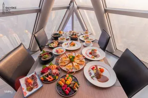 Baiyoke Sky Hotel Buffet on 81st Floor by Bangkok Balcony and Outdoor Skybox | Bangkok
