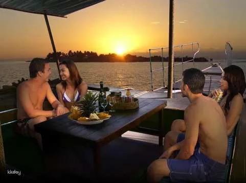 Mactan Sunset Cruise with Snacks, Fruit Platter & Wine with Hotel Transfer | Cebu