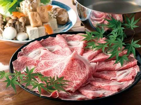 Fukuoka, Japan | Nishijin Hatsuki KUTEN Hakata Store | Kuroge Wagyu Sukiyaki/Shabu Shabu Set